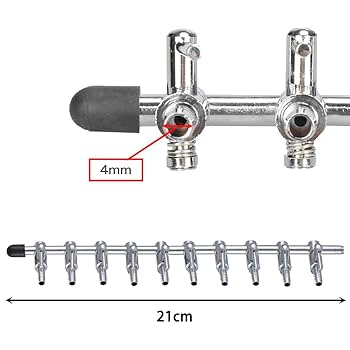 Amazon | 1本入 エアチューブ 分岐 ステンレス鋼 エアチューブ